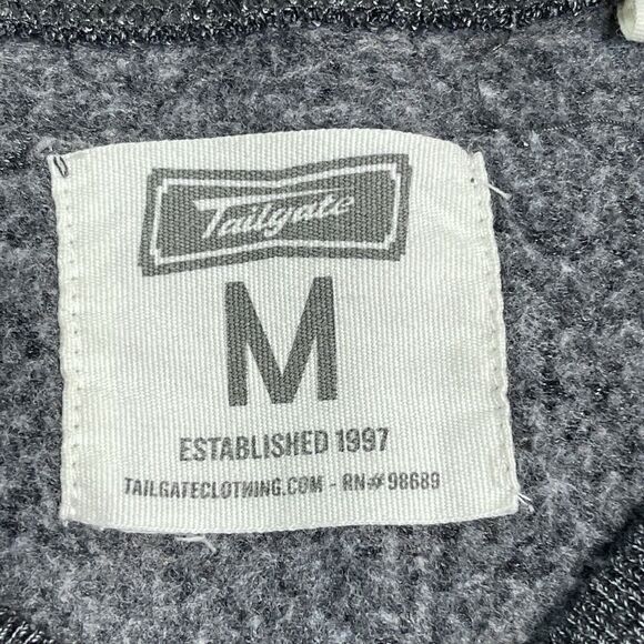 Fender Guitar Tailgate Sweatshirt Womens Medium Logo Graphic Dark Gray - Picture 4 of 9